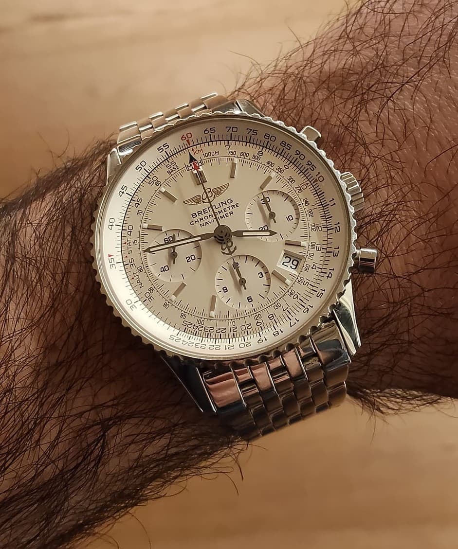 Breitling Navitimer (silver dial, ref. A23322) 