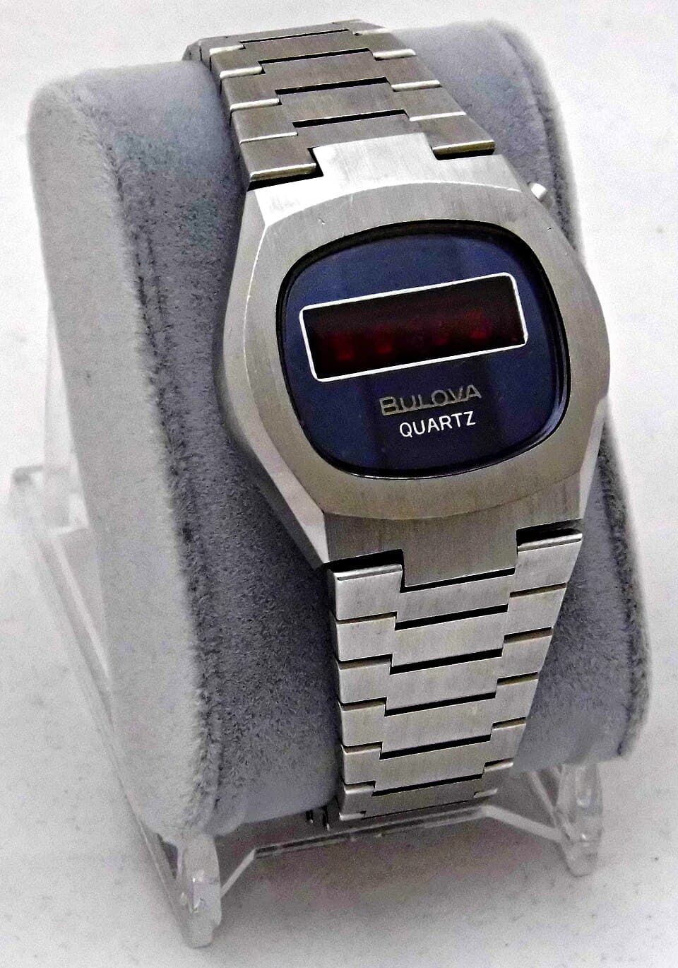 Bulova Digital Quartz Red LED (steel) 