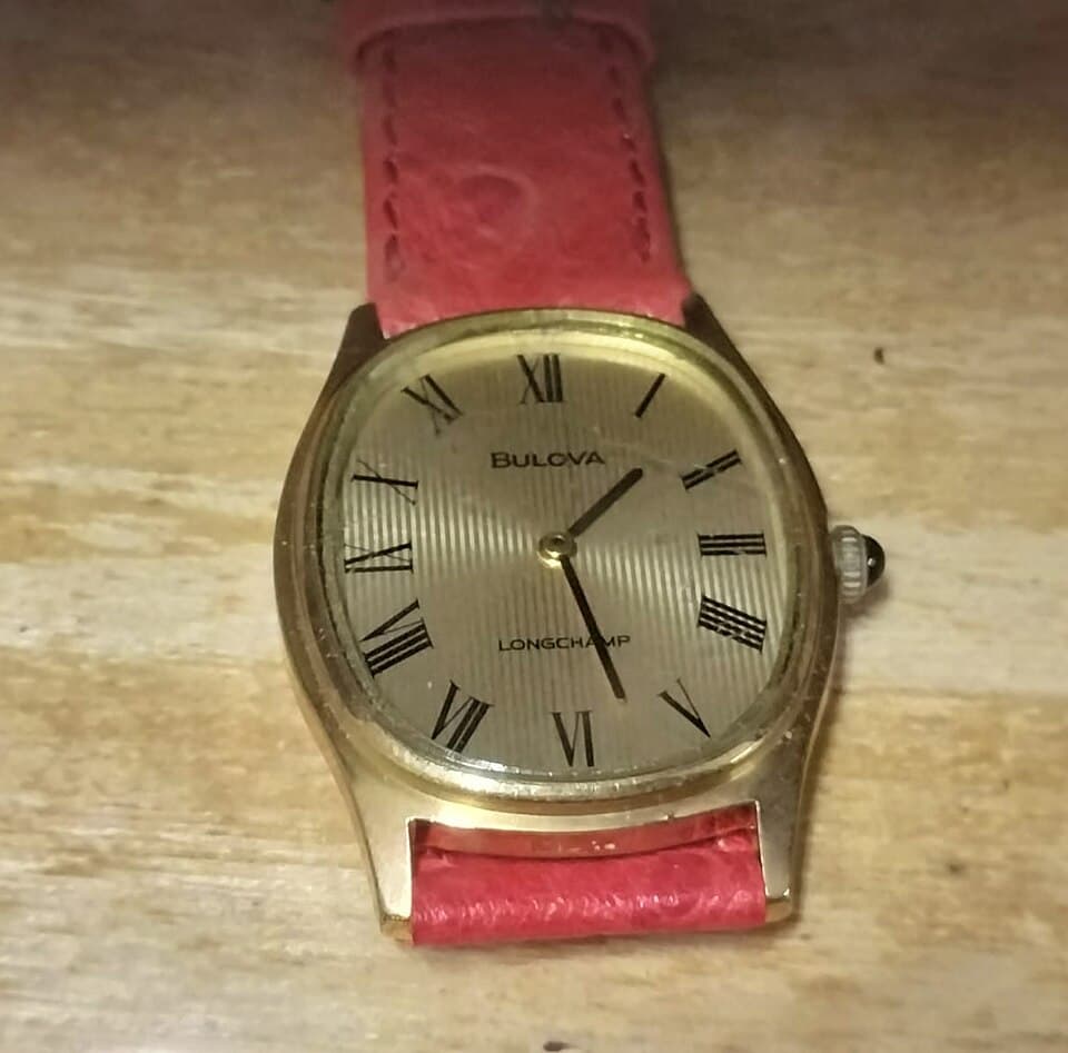 Bulova Longchamp (Roman numerals, 1970s) 