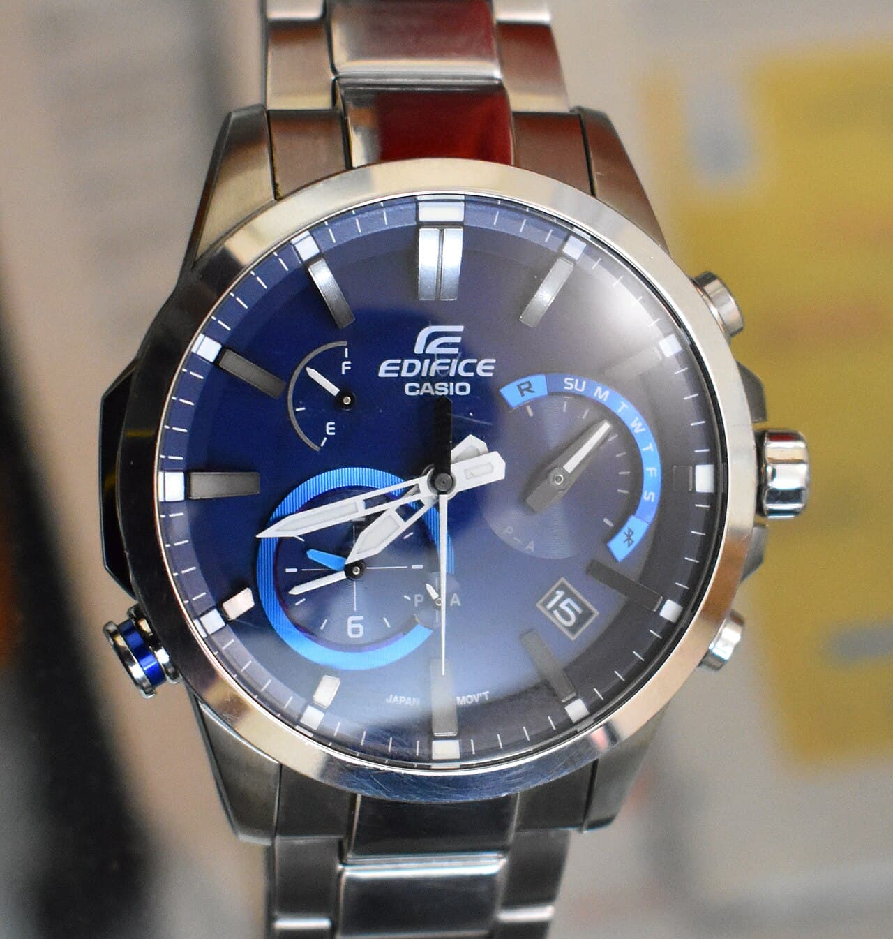 Casio Edifice EQB chronograph (blue dial) 