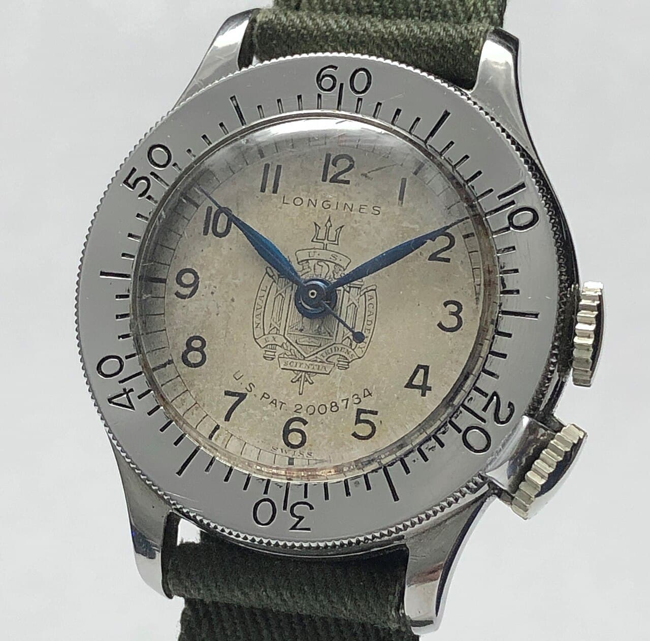 Longines Weems Second-Setting (USNA dial, ref. 4036) 