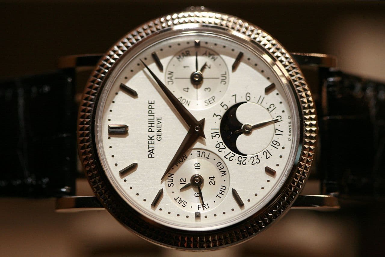 Patek Philippe Perpetual Calendar Moonphase (Clous de Paris bezel; ref. 5039 style) 