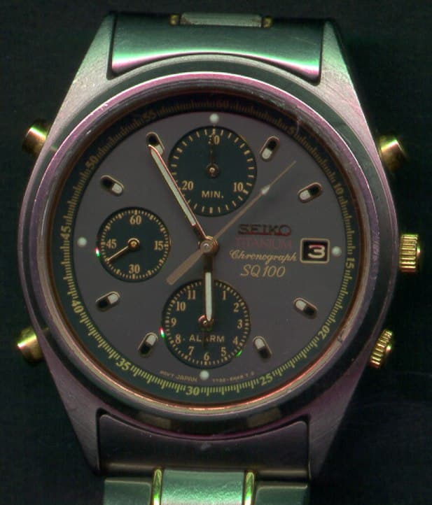 Seiko Titanium Chronograph SQ100 (7T32) 