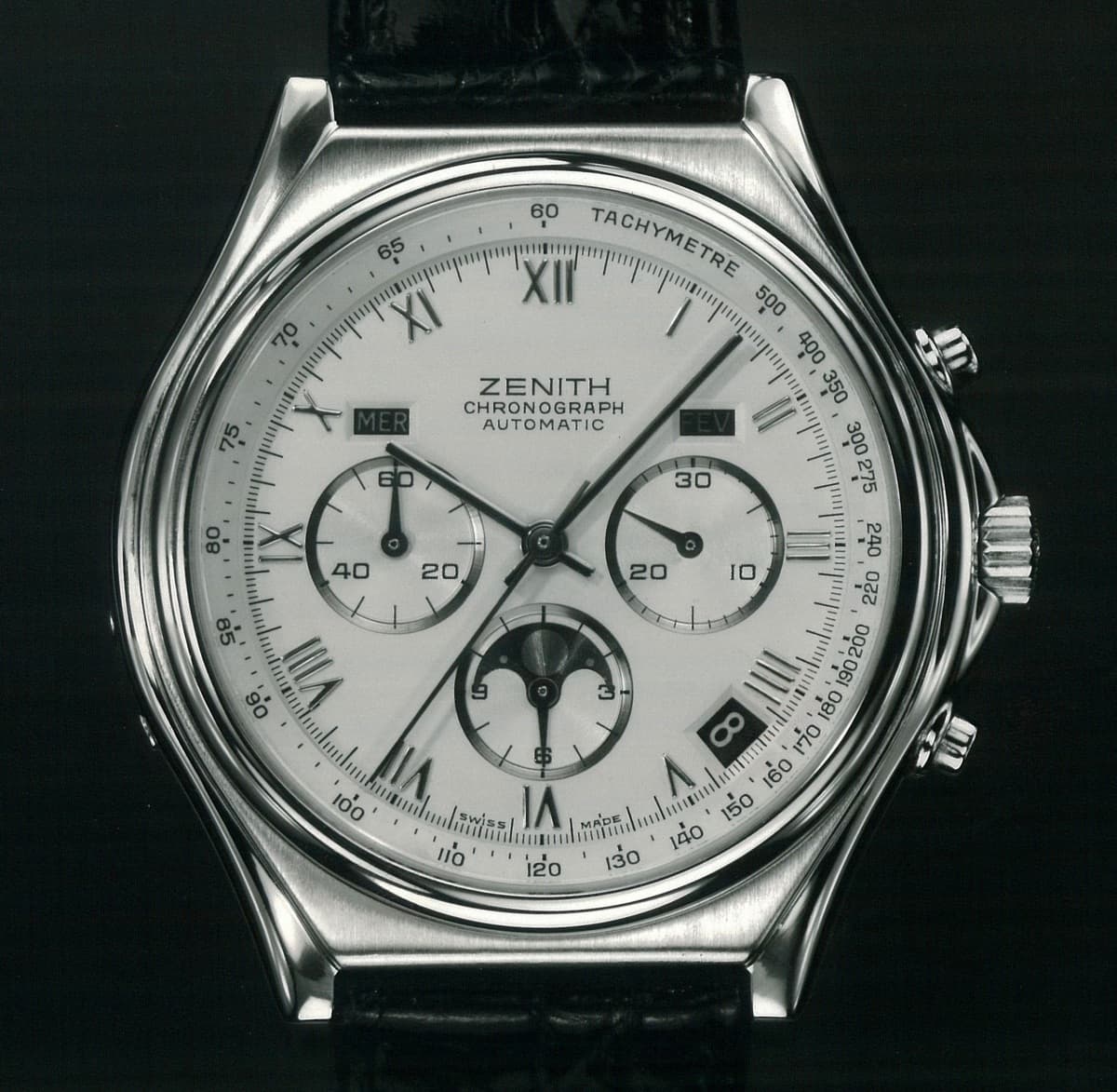 Zenith El Primero Chronograph with moonphase / triple calendar 