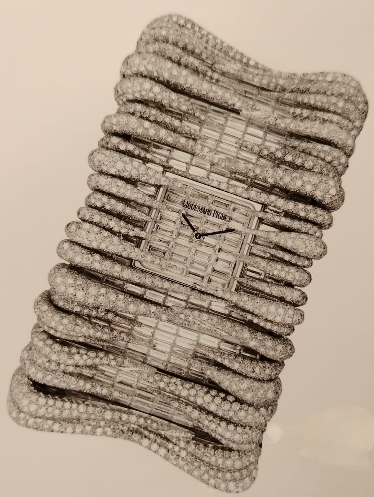 Audemars Piguet Haute Joaillerie Givrine diamond cuff watch ref. 79411BC