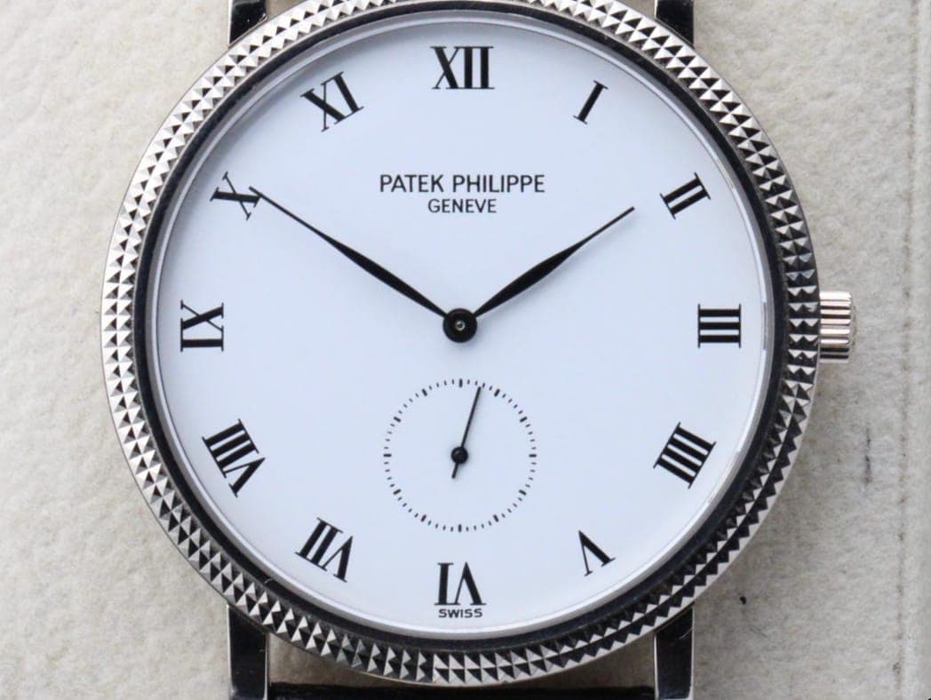Patek Philippe Calatrava (Clous de Paris hobnail bezel, sub-seconds; ref. 5119/3919 style)