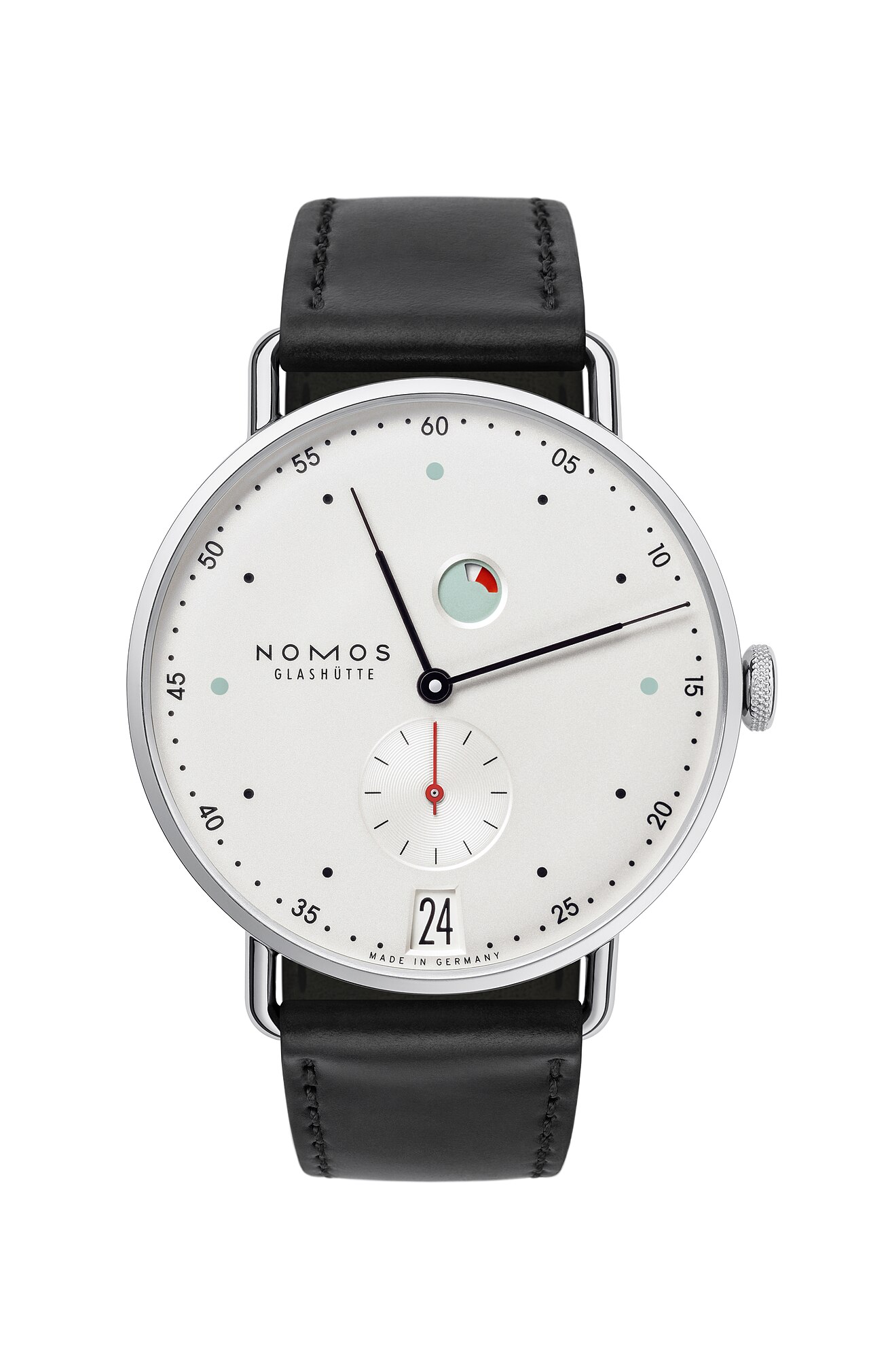Nomos Metro 38.5 Datum Gangreserve